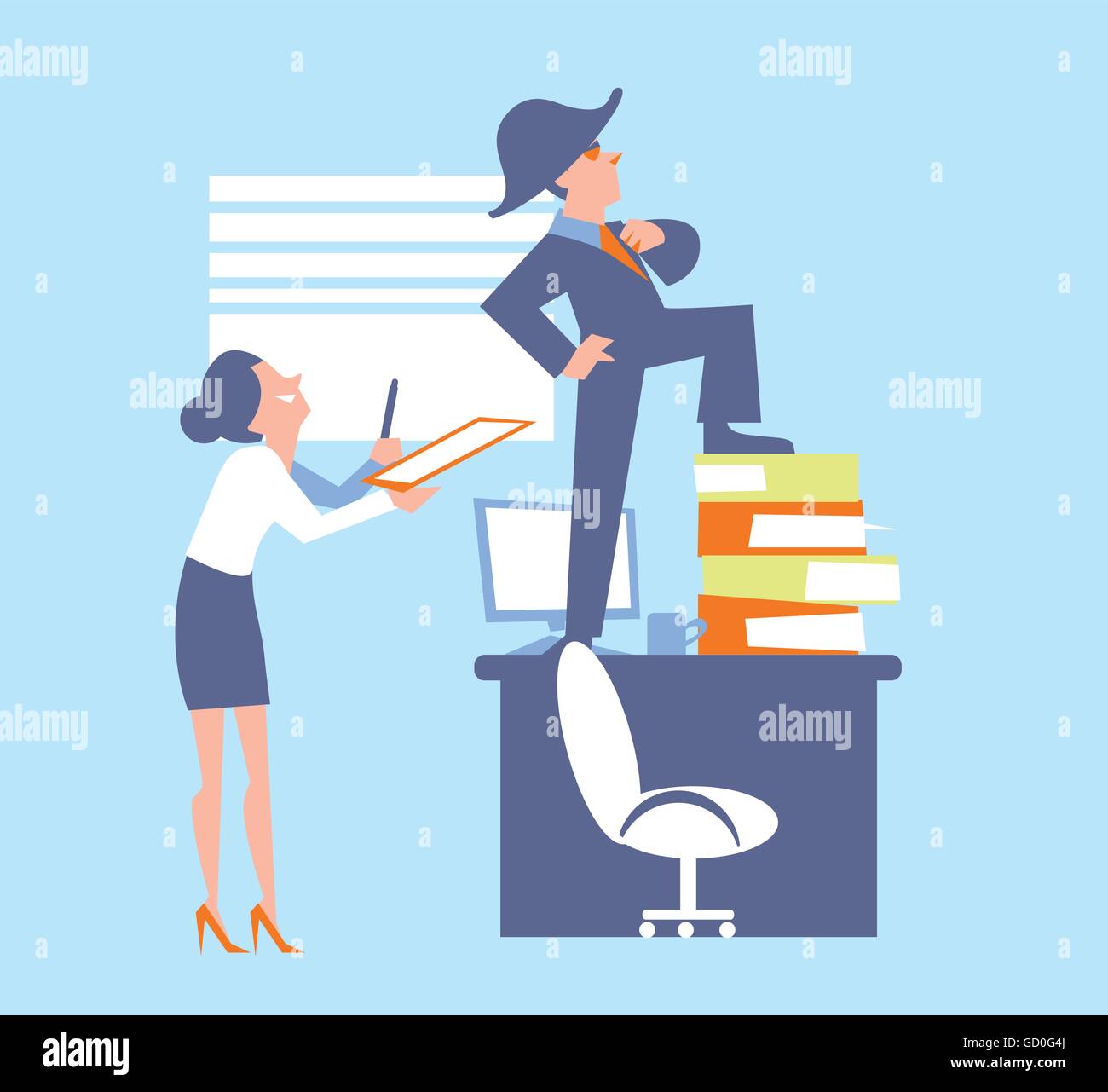 Boss Woman Office Authority Stock Vector Images - Alamy