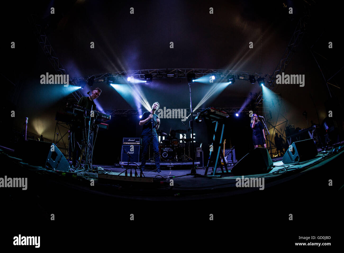 Monza, Italy 9th July 2016 Honne perform live at I-Days Festival 2016 Credit:  Roberto Finizio/ Alamy Live News Stock Photo