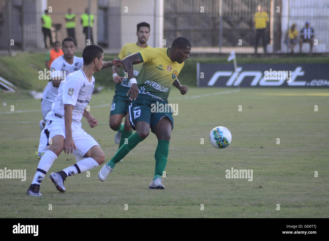 ABC (RN) won the Cuiab? (MT) by 2 x 1 in Frasqueirao stadium in Natal, the eighth round of the series C of the Brazilian Championship. Stock Photo