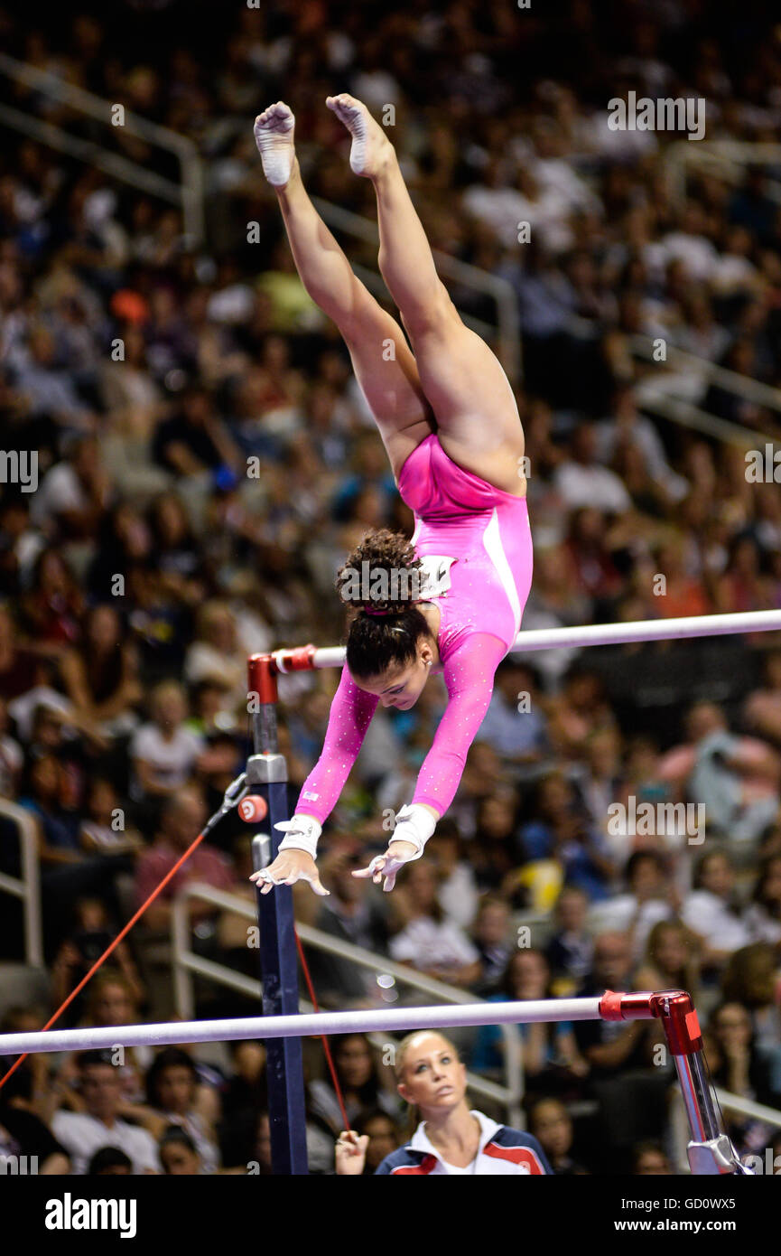 San Jose, California, USA. 10th July, 2016. LAUREN HERNANDEZ competes ...