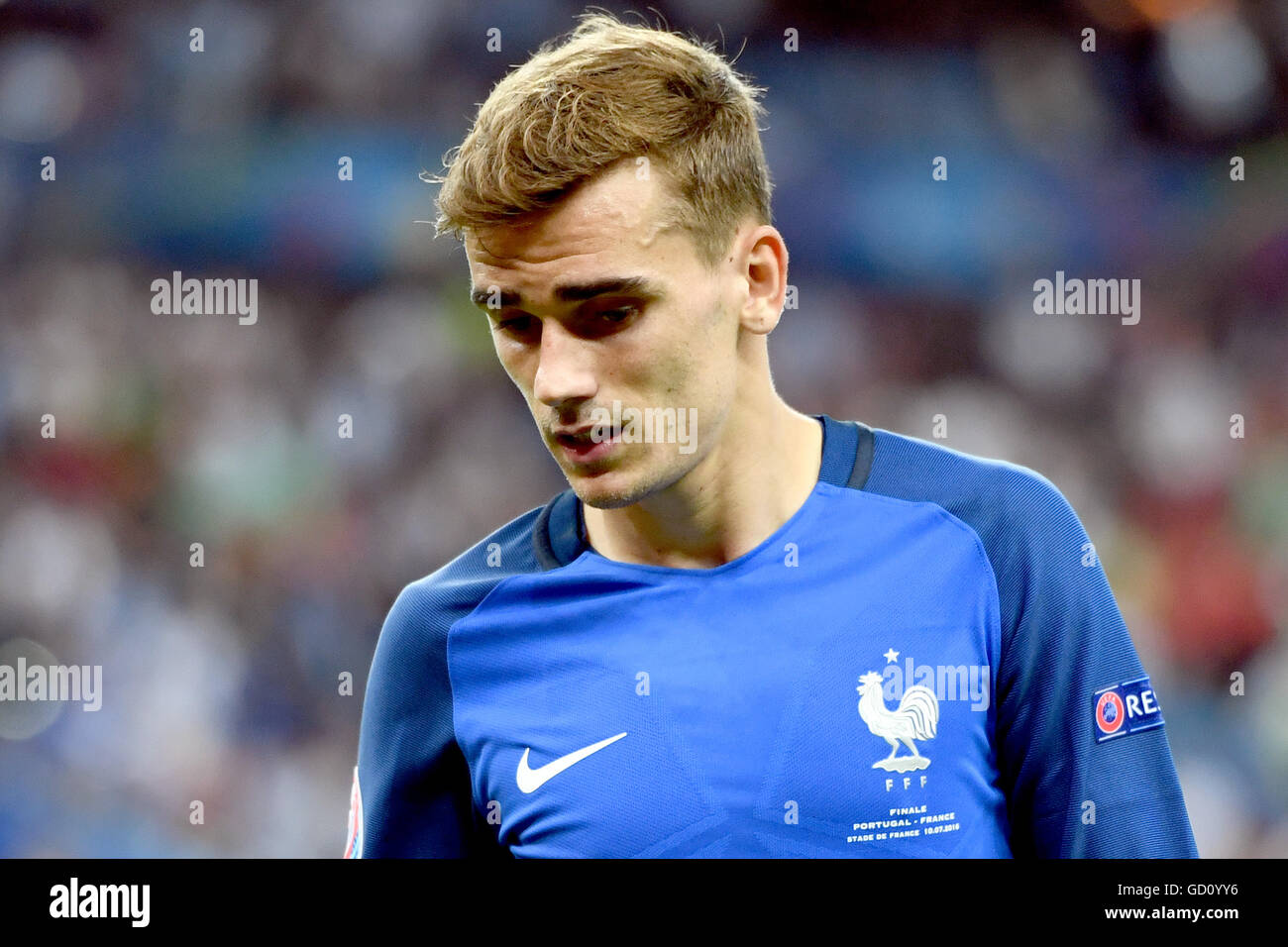Antoine Griezmann Of France Reacts During The Uefa Euro 2016 Soccer Final Match Between Portugal And