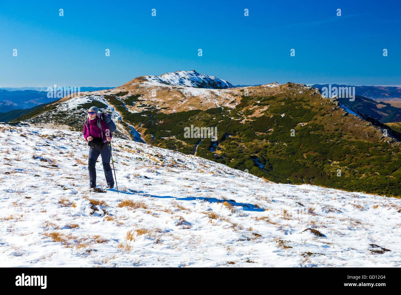 Hiker walking up outdoor hi-res stock photography and images - Alamy
