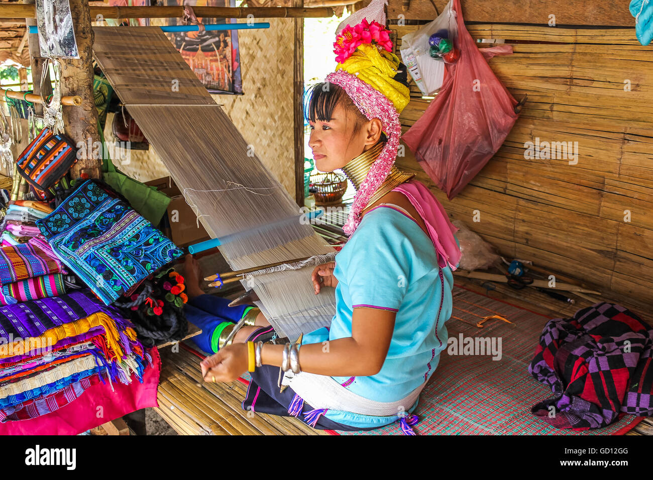 Burma karen hill tribe woman hi-res stock photography and images - Alamy