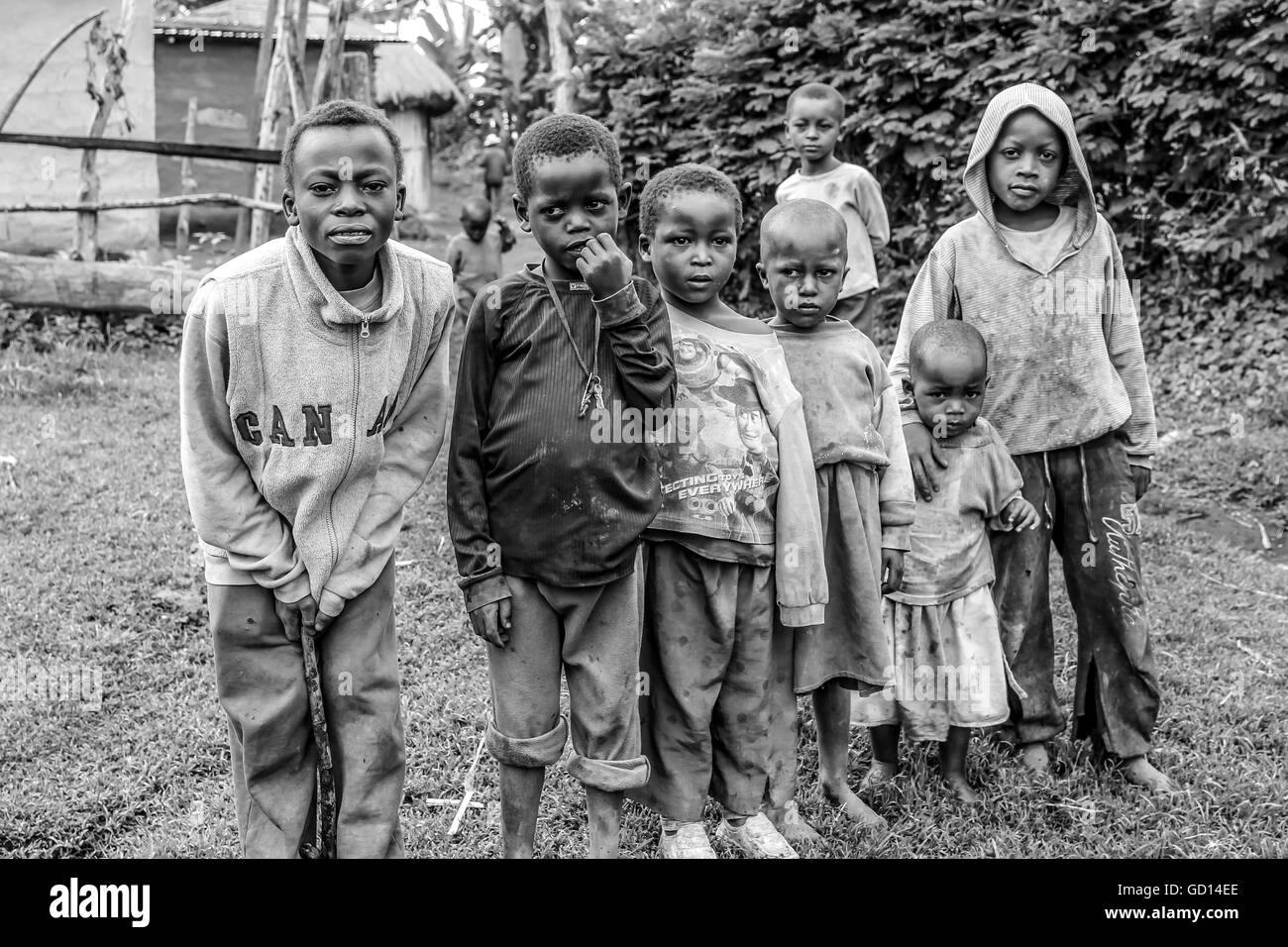 Masai Children Stock Photo