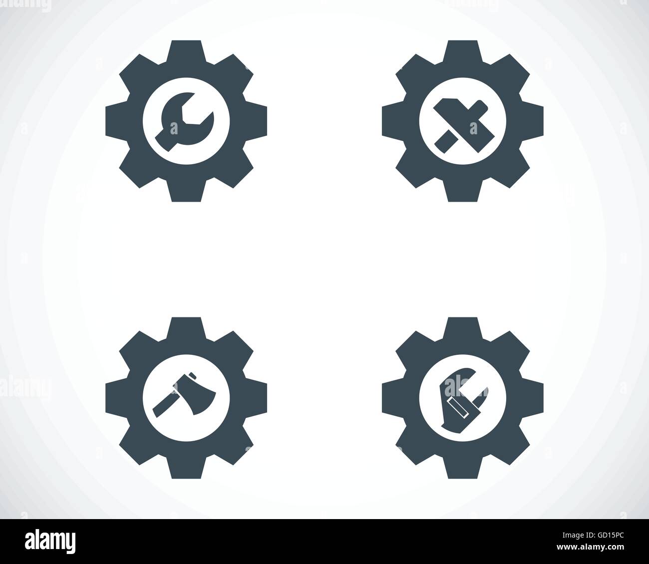 Mechanic tools set isolated Stock Vector Images - Alamy