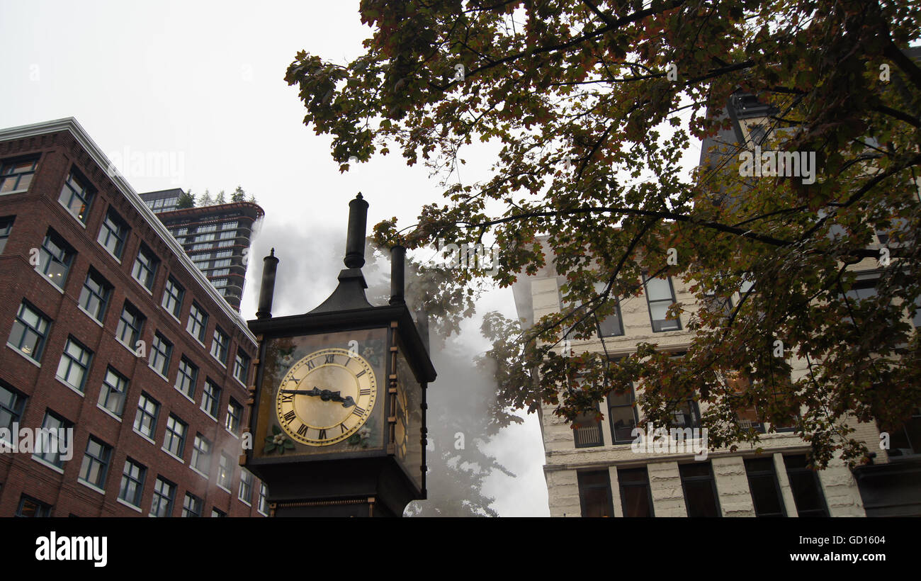 Steam Clock at Gastown Vancouver BC Canada Stock Photo Alamy