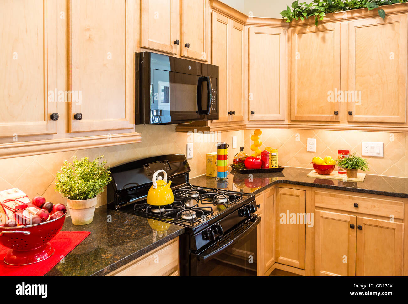 Small kitchens with black appliances deals