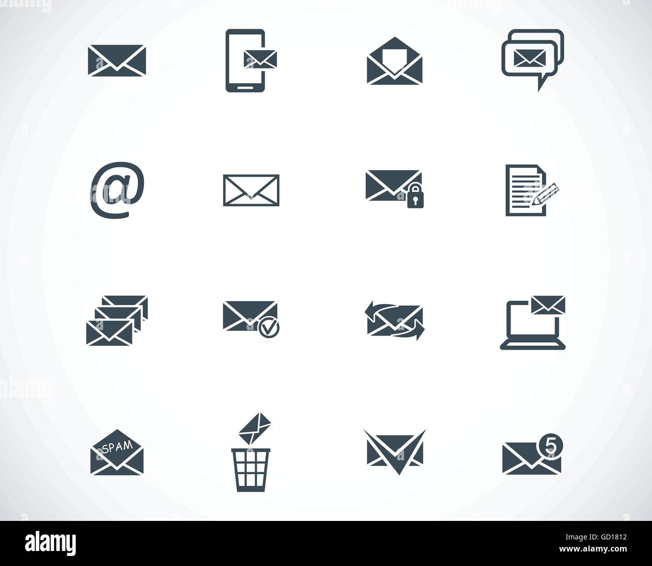 Email client icons Stock Vector Images - Alamy