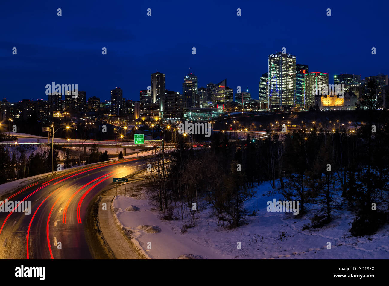 Downtown Edmonton, Alberta Stock Photo Alamy