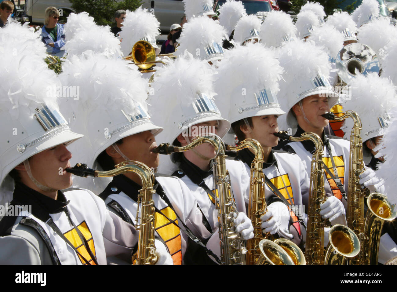 Saxophone Players. Beavercreek High School Marching Band in concert