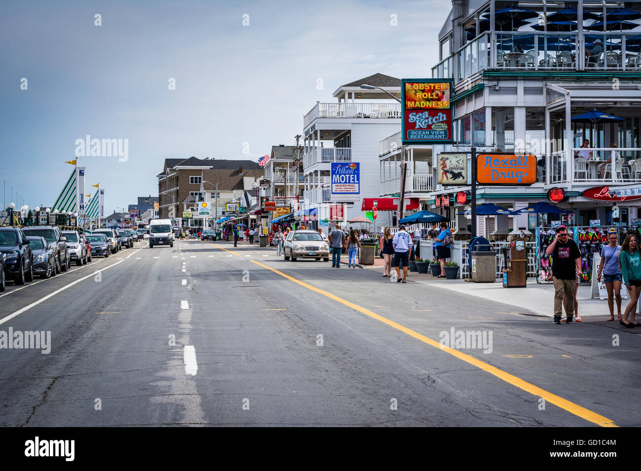 Ocean Boulevard, in Hampton Beach, New Hampshire Stock Photo Alamy