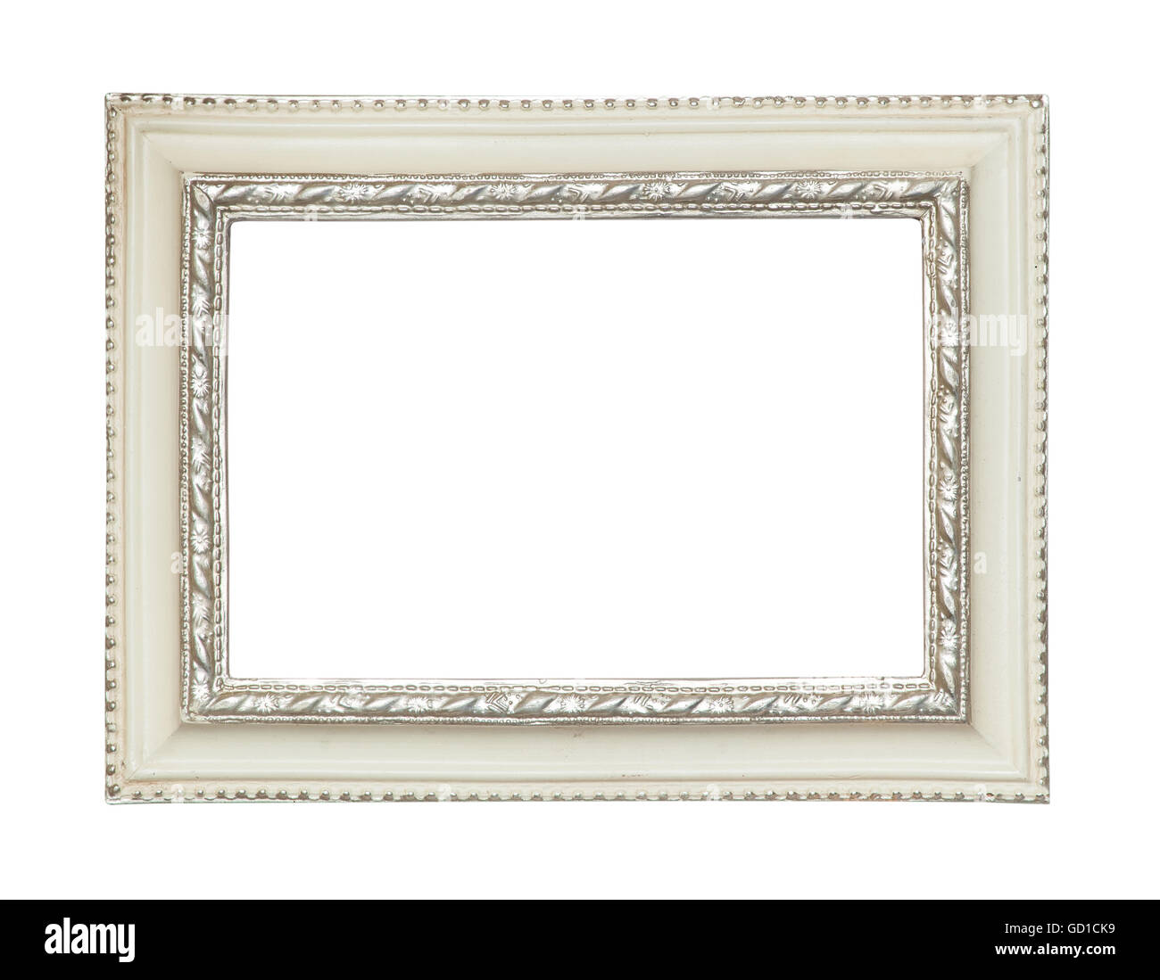 White classic painting canvas frame Stock Photo Alamy
