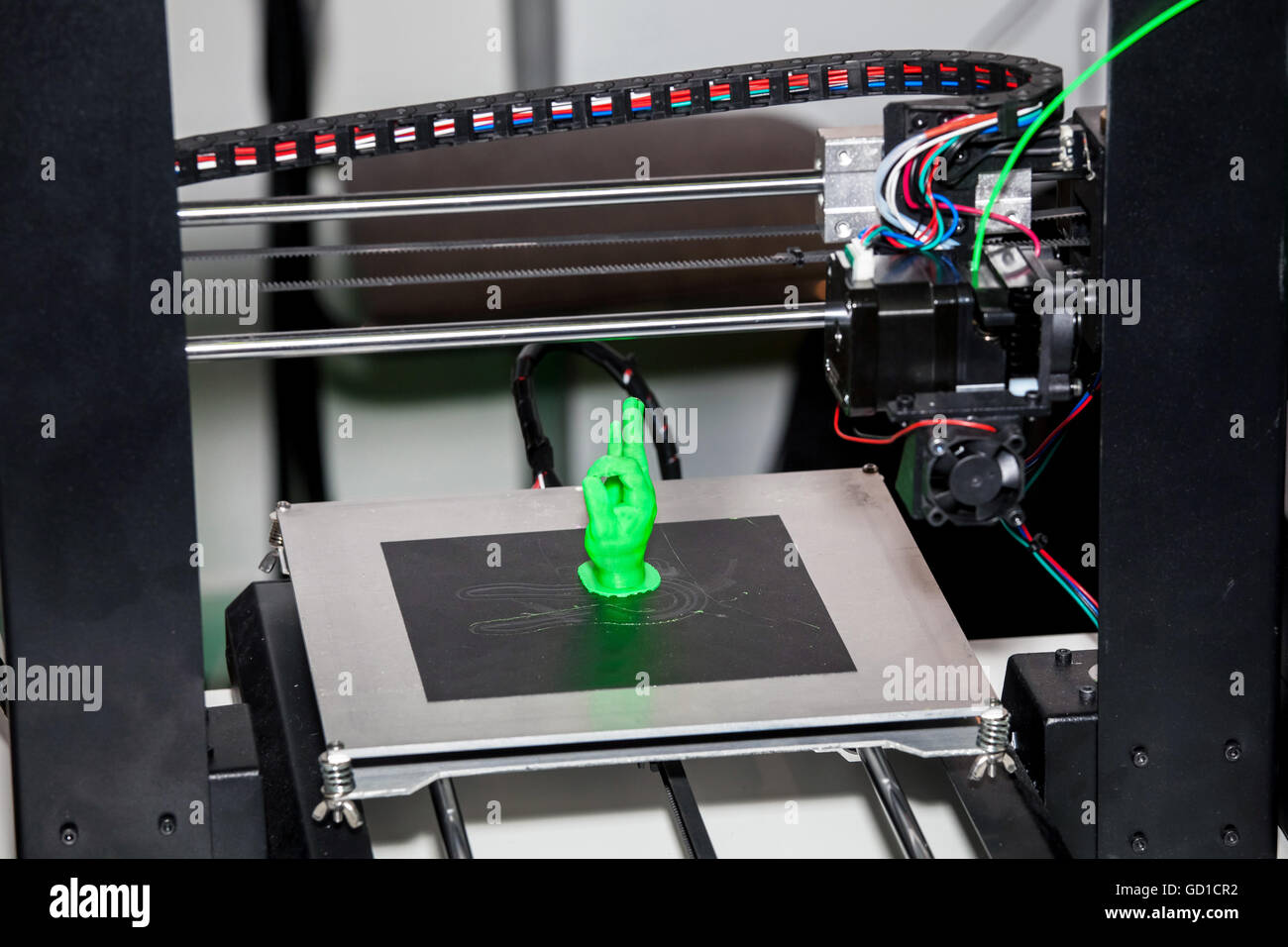 Working 3d printer Stock Photo