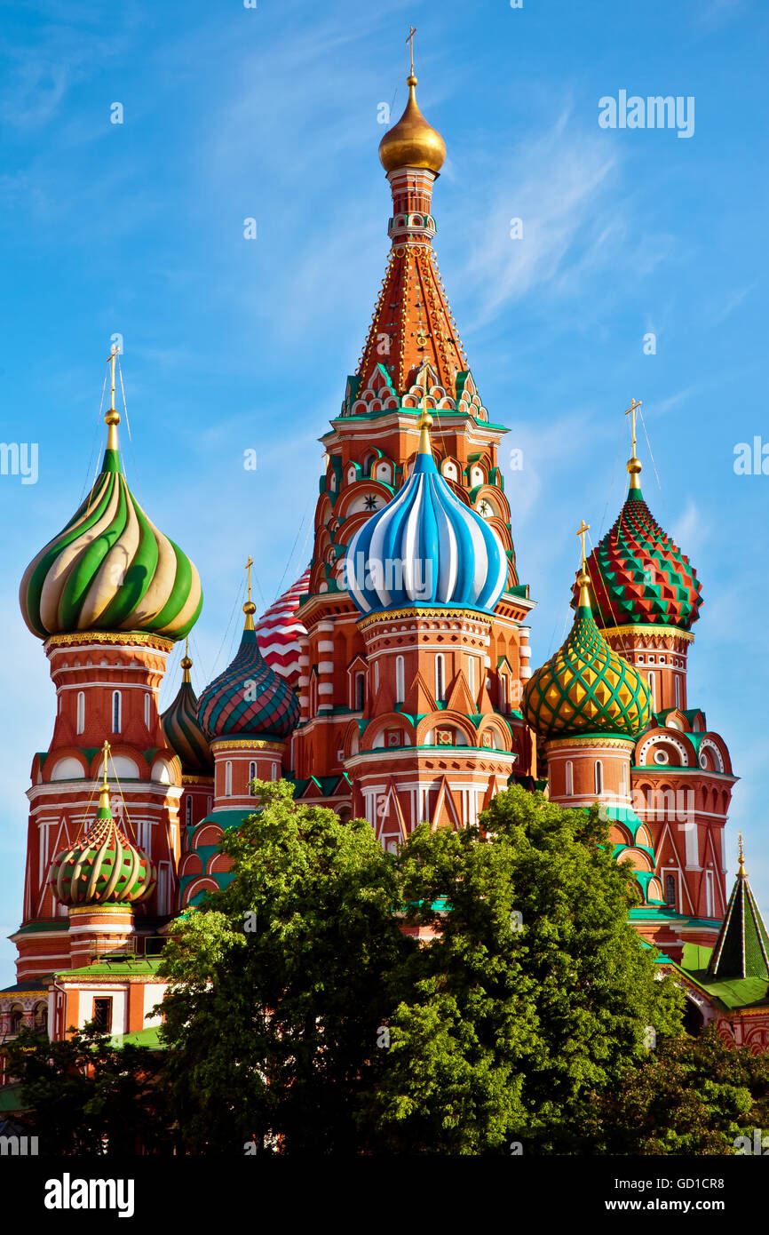 St. Basil's Cathedral in Moscow Stock Photo