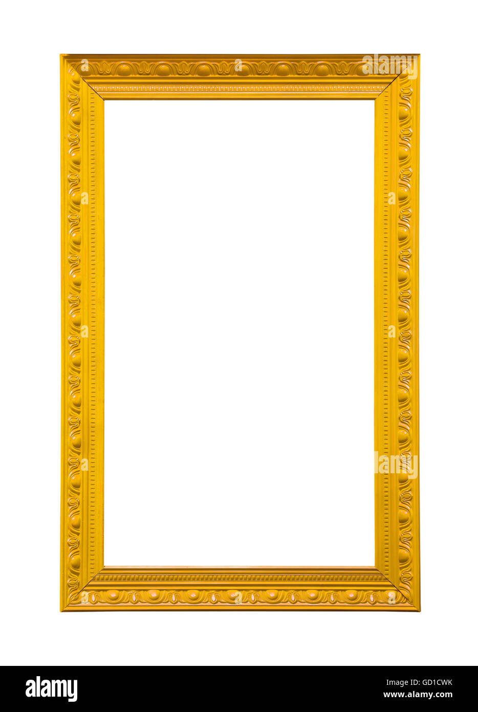 Yellow classic painting canvas frame Stock Photo