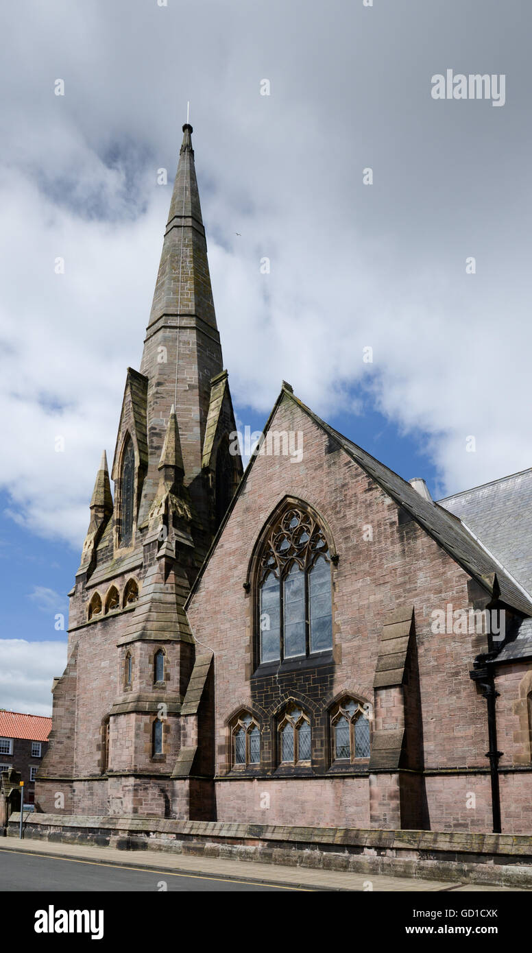 St Andrew's Wallace Green Church, part of the Church of Scotland in Berwick upon Tweed, Stock Photo