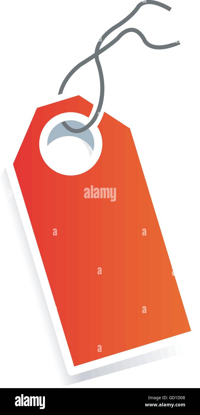 Red card price tag on white background Stock Vector Image & Art Alamy