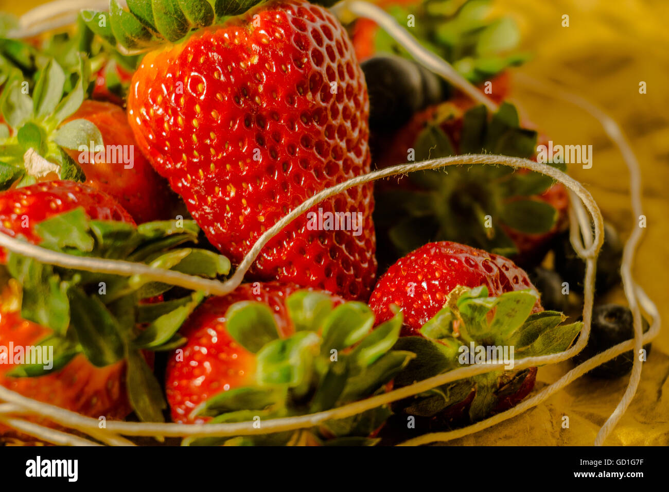 Strawberries close up Stock Photo - Alamy