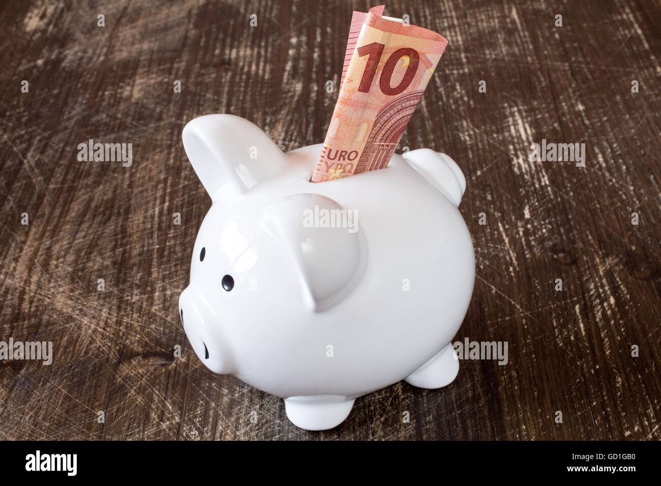 Ten Euro Banknote Stock Photos Ten Euro Banknote Stock Images Alamy - detail of a piggy bank and ten euro banknote stock image