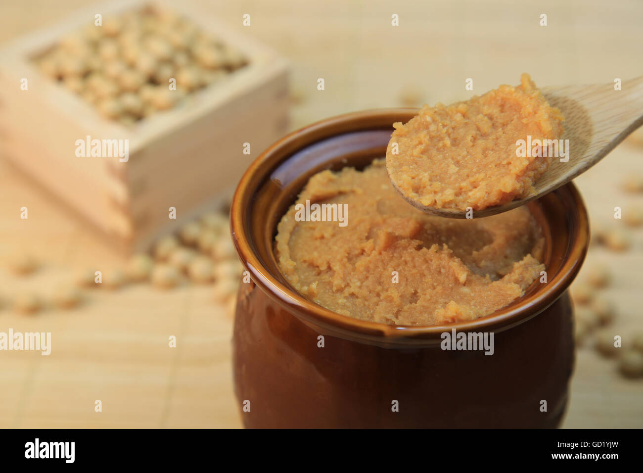 Miso(soybean paste) Stock Photo