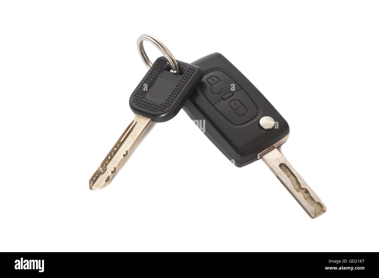 Remote control car keys isolated on white background Stock Photo Alamy