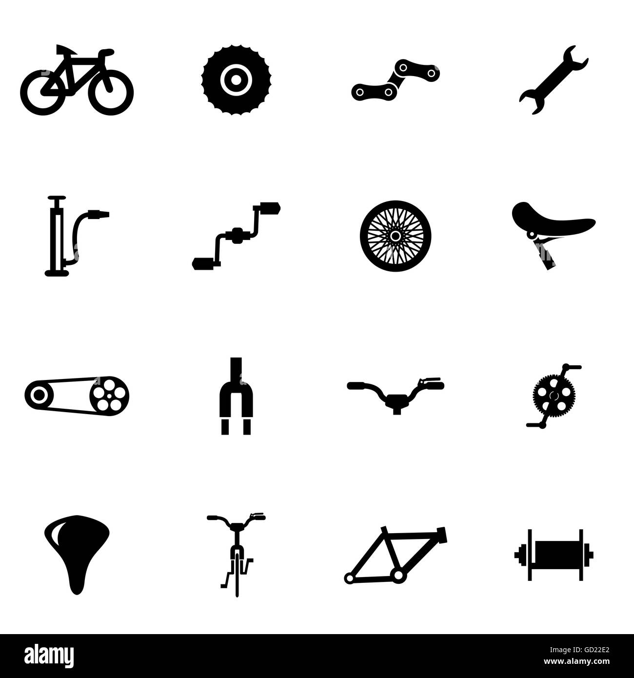 Bicycle Icon High Resolution Stock Photography and Images - Alamy
