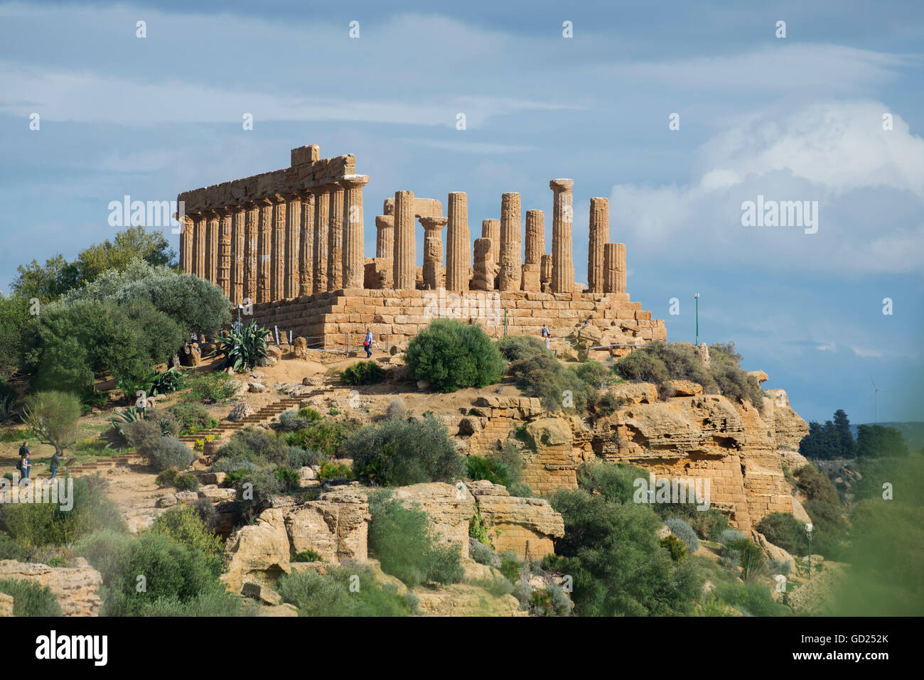 Temple of Juno, Valley of the Temples, Agrigento, UNESCO World Heritage Site, Sicily, Italy, Europe Stock Photo