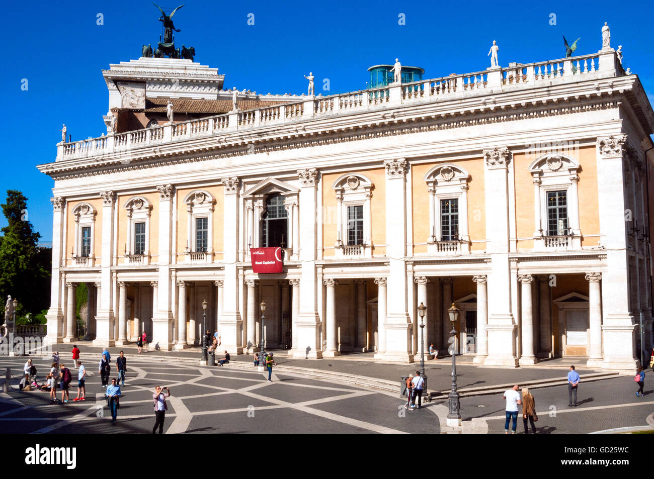 Palazzo Nuovo, Campidoglio, Capitoline Hill, UNESCO World Heritage Site, Rome, Lazio, Italy, Europe Stock Photo