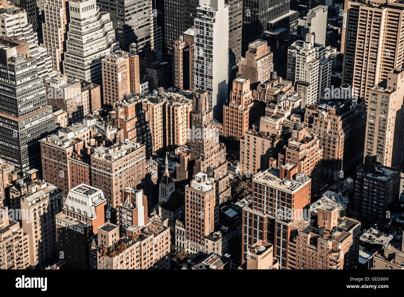 Rooftops, Midtown, Manhattan, New York, United States of America, North America Stock Photo