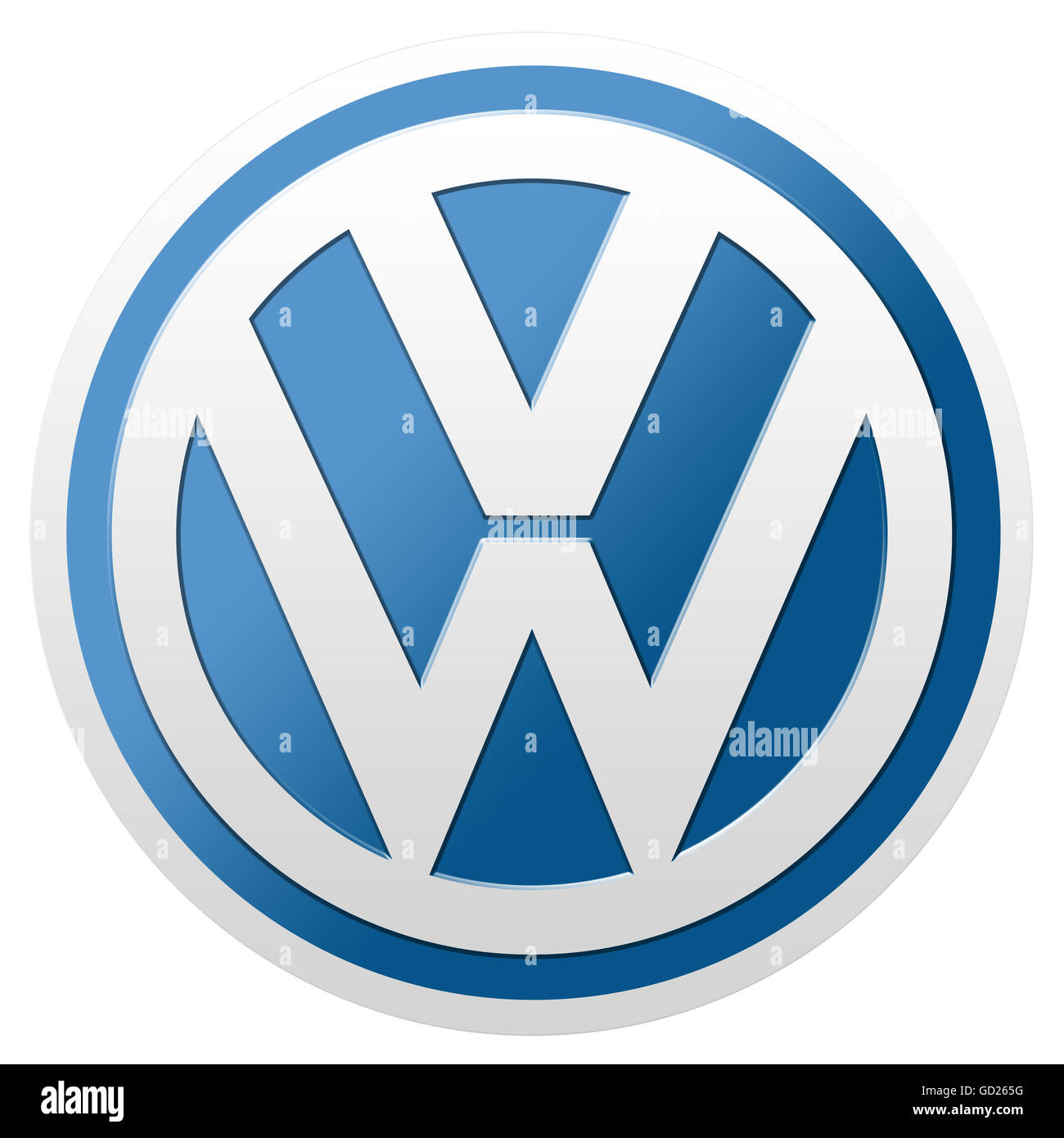 the Volkswagen logo Stock Photo
