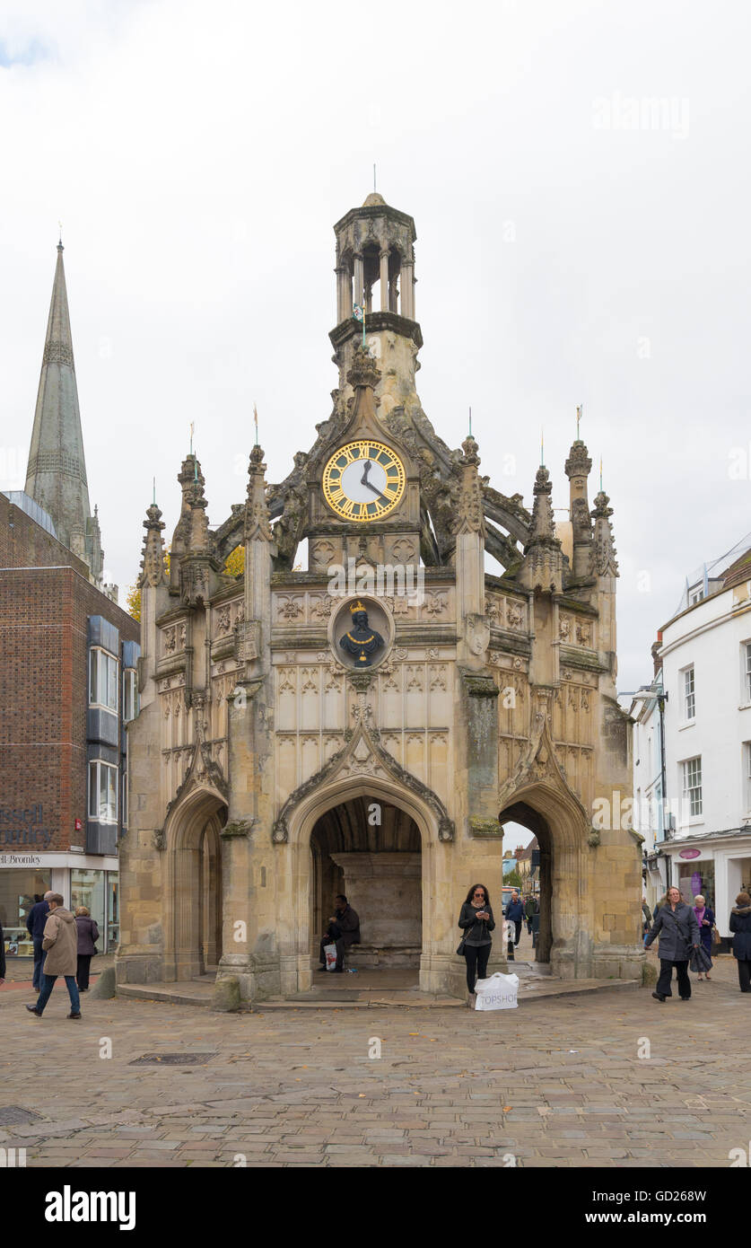 CHICHESTER, ENGLAND OCTOBER 22, 2015 Unknown people in front of the