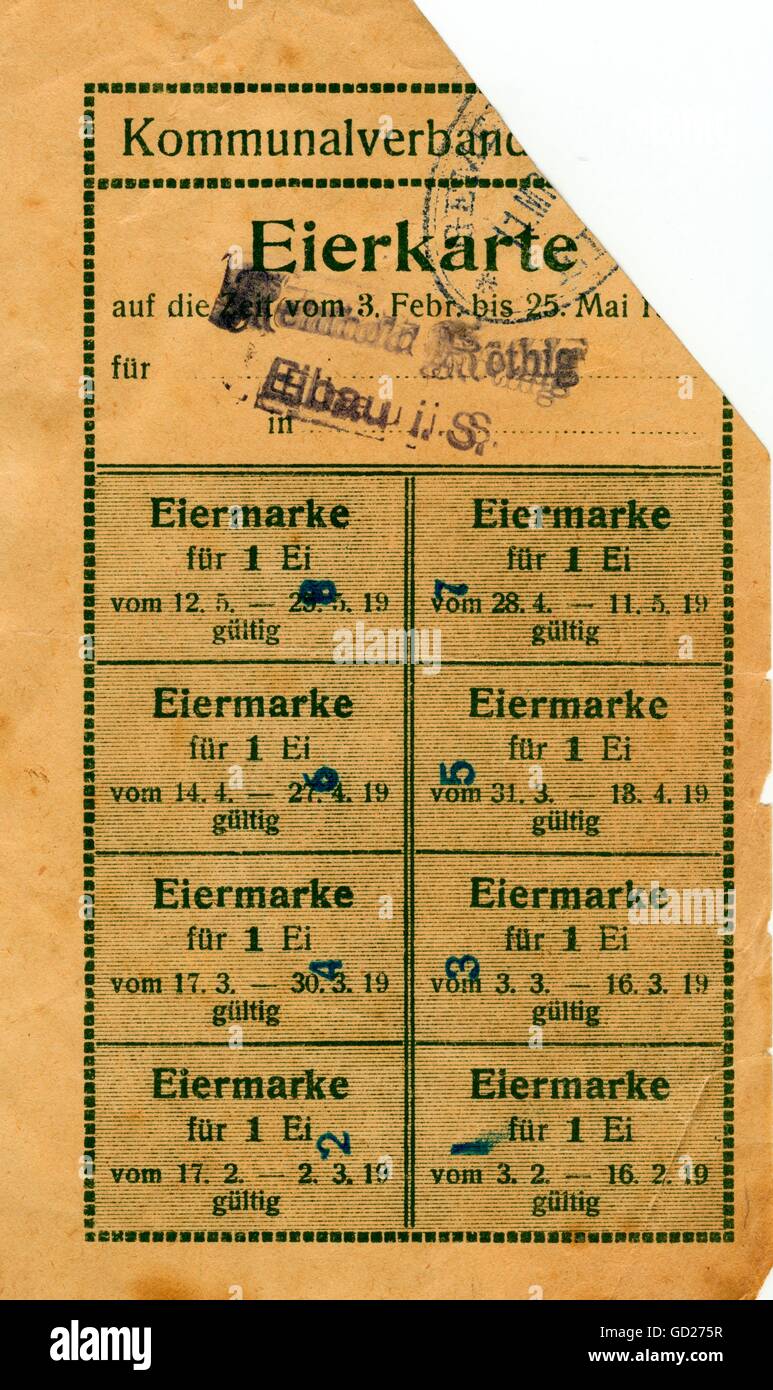 Food ration card hi-res stock photography and images - Alamy