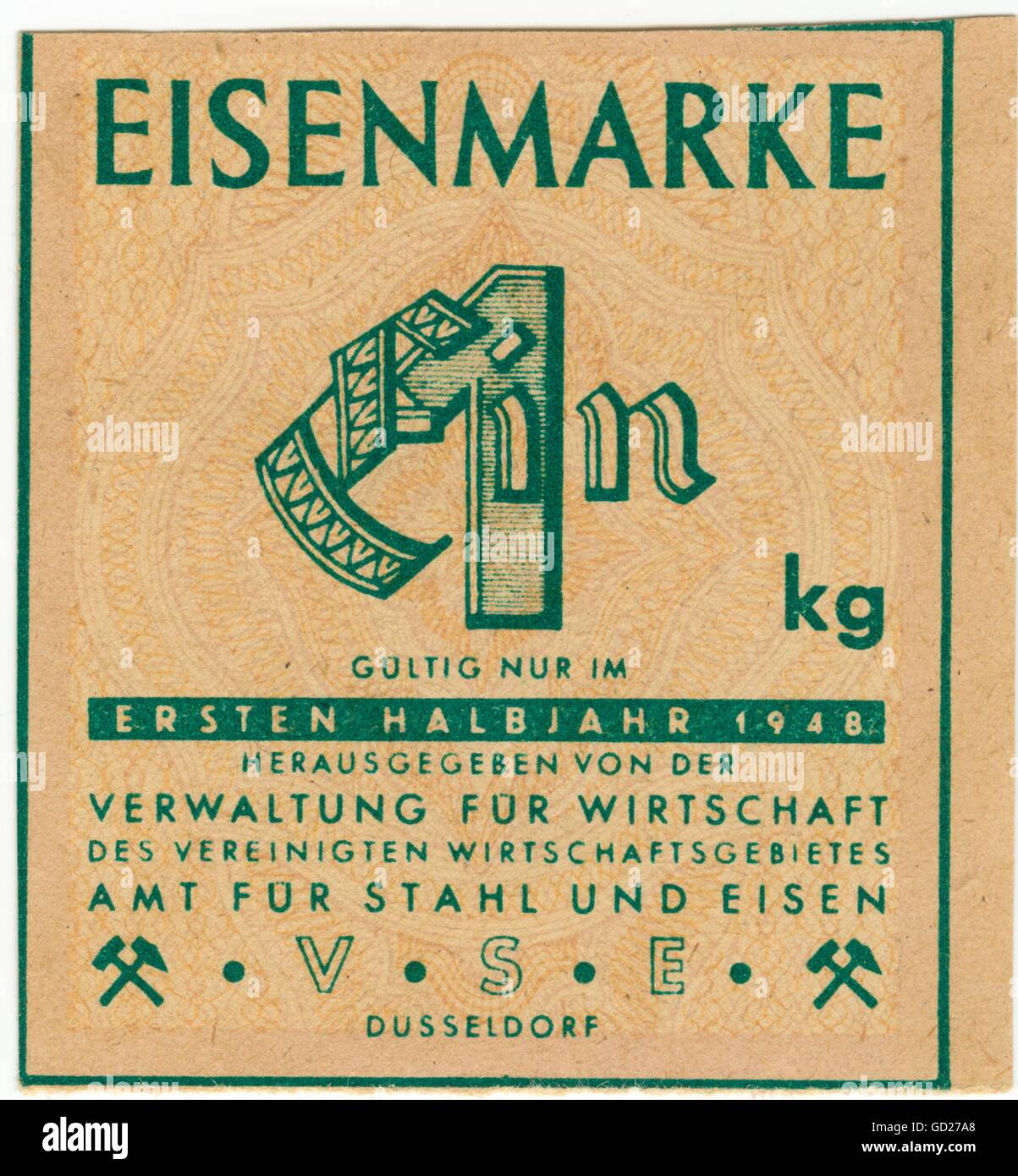 postwar era, economy, time of the occupation regime, Germany, ration ...