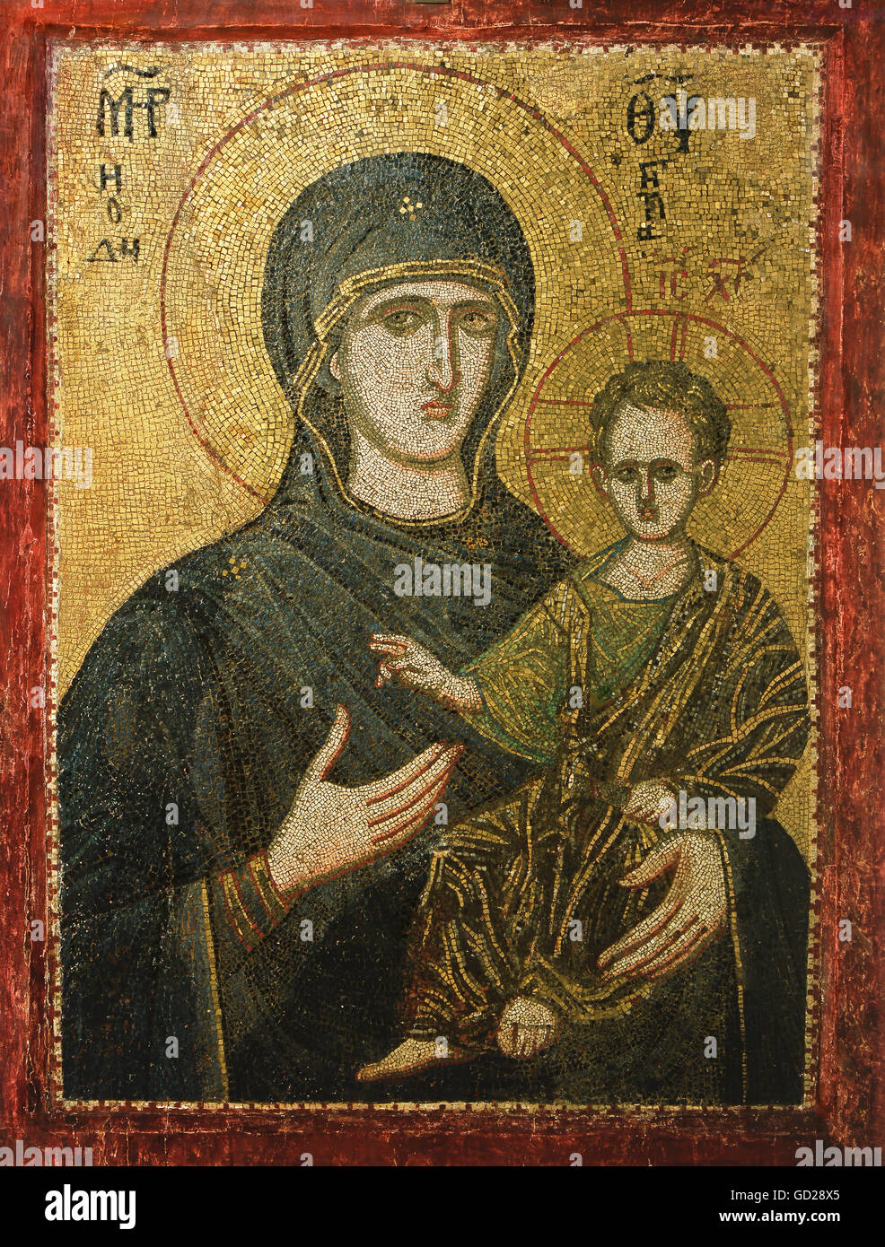fine arts, middle ages, Byzantine, icons, Virgin Hodegetria , Artist's Copyright has not to be cleared Stock Photo