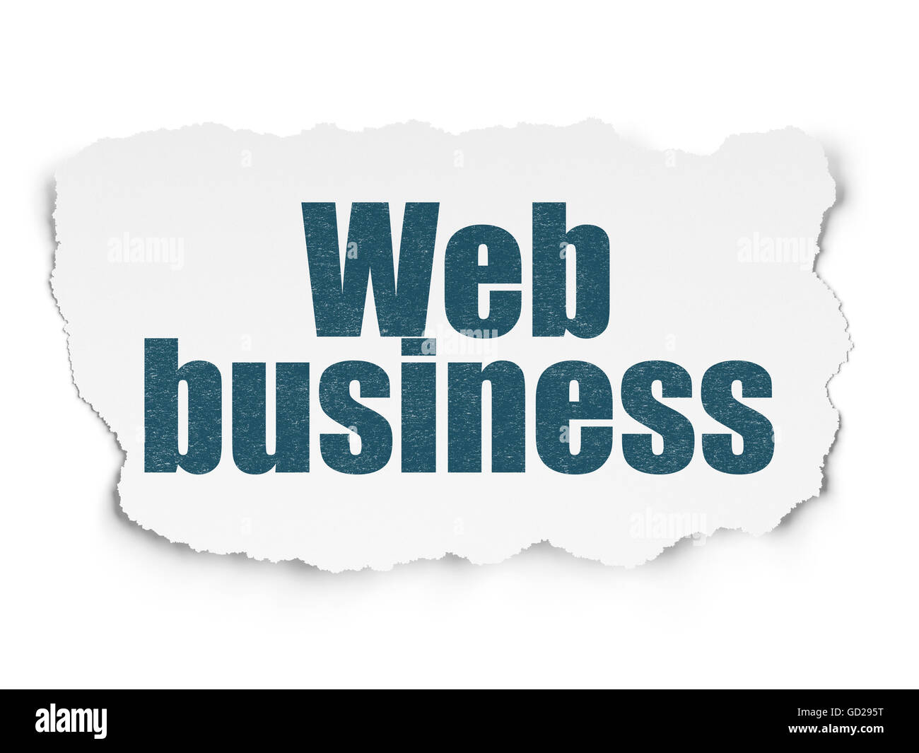 Web development concept: Web Business on Torn Paper background Stock Photo