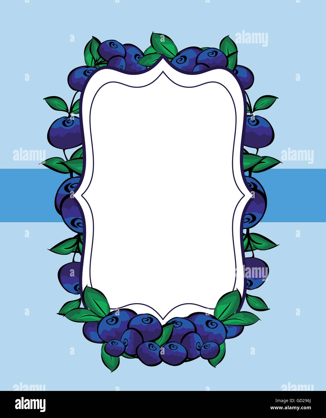 Vector hand drawn berry blueberries label Stock Vector Image & Art - Alamy