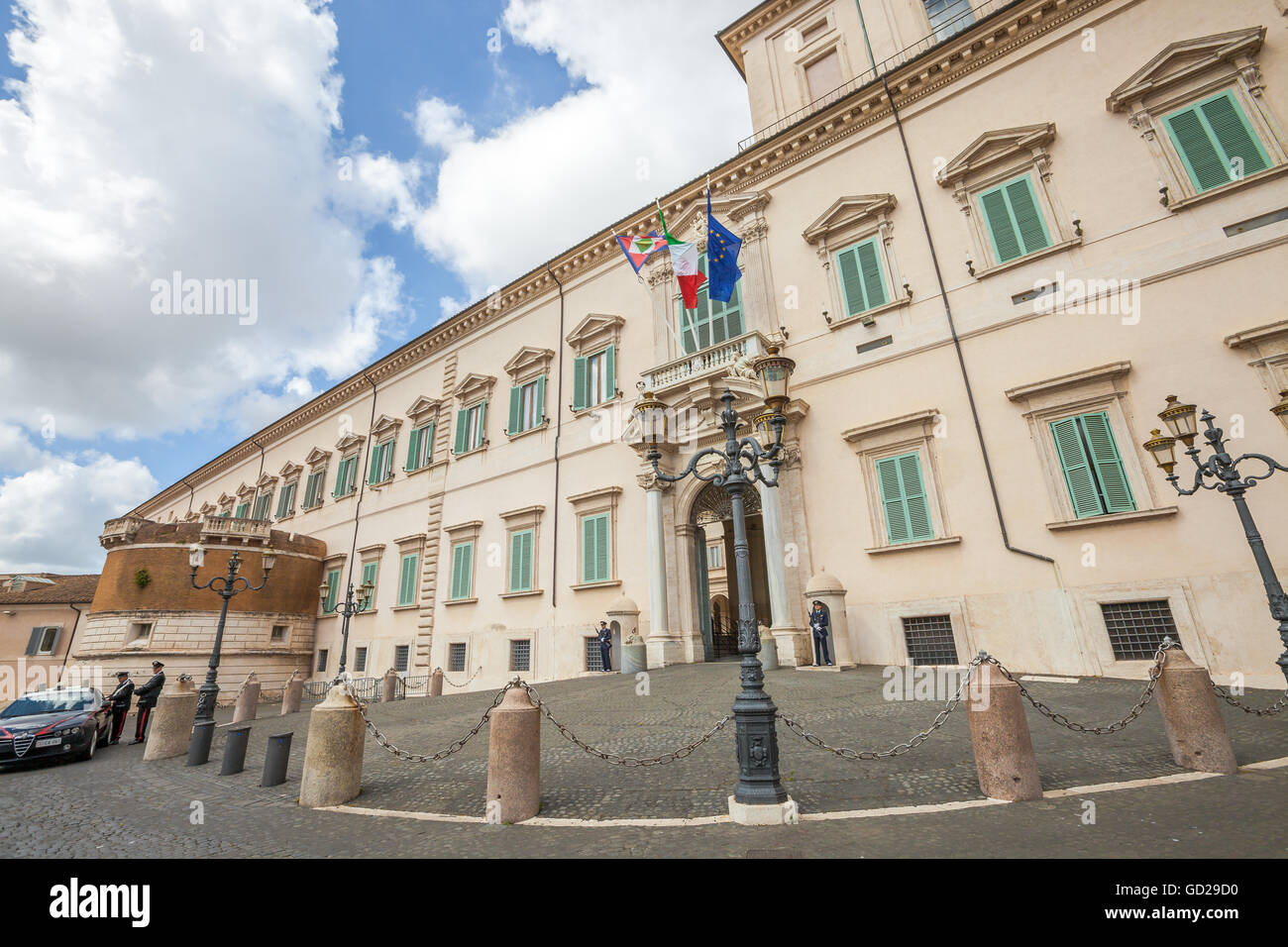Quirinale palace Rome Stock Photo