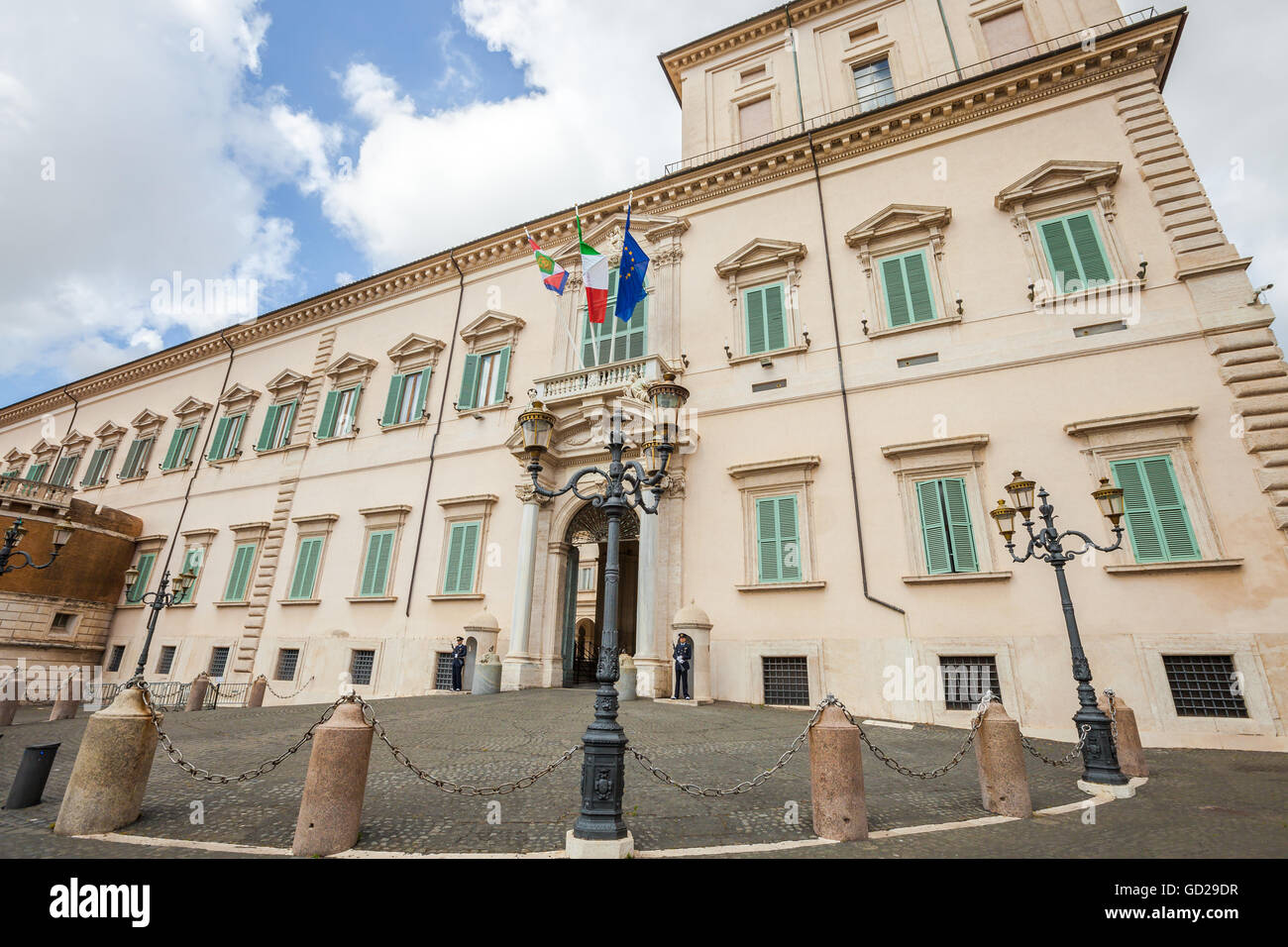 Quirinal Palace Rome Stock Photo