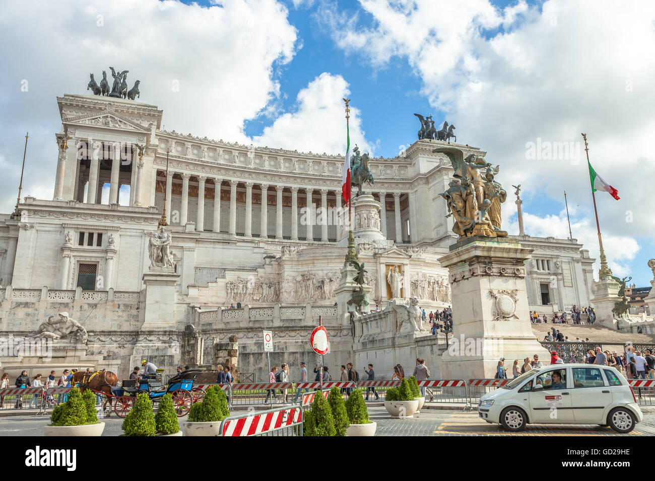 Roma Altare della Patria Stock Photo