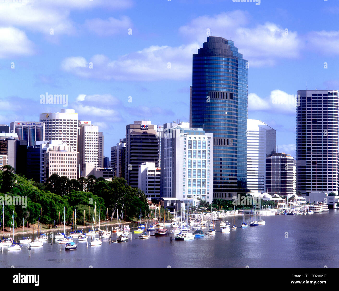 Australia Queensland Brisbane Modern skyline of Queensland's capital ...