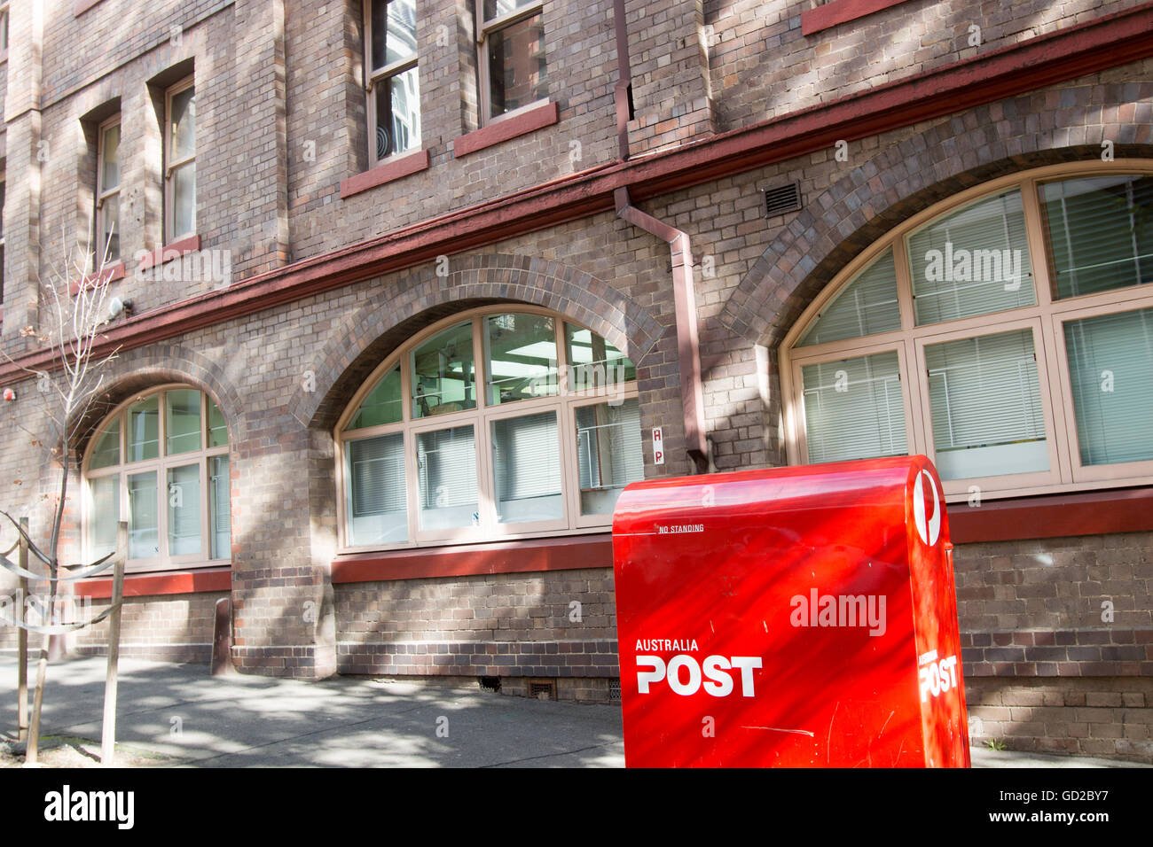 Australia Post mail box in Sydney city centre,Australia Stock Photo Alamy