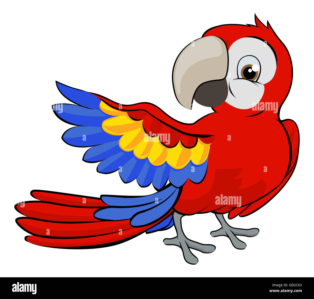 Parrot cartoon Cut Out Stock Images & Pictures - Alamy