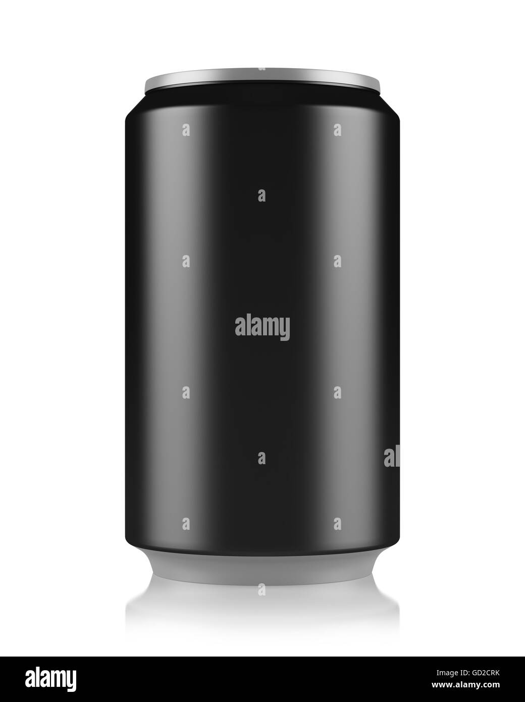 black beer can isolated on white background Stock Photo - Alamy