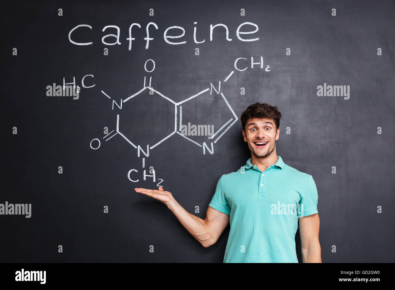 Chemical structure of caffeine hi-res stock photography and images - Alamy