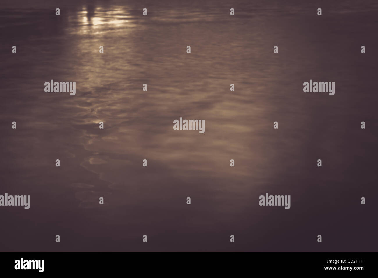 Background of fuzzy water in retro style,  sepia colour. Stock Photo