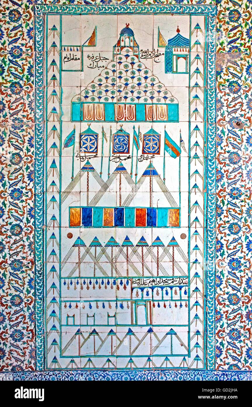 fine arts, ornament in the harem of the Topkapi Palace, Istanbul, Artist's Copyright has not to be cleared Stock Photo