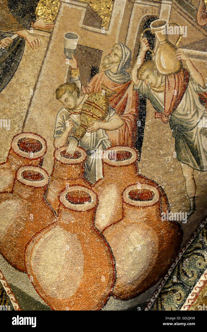 fine arts, Byzantine Empire, mosaic in the Chora Church, Kariye Muezesi, Istanbul, Artist's Copyright has not to be cleared Stock Photo