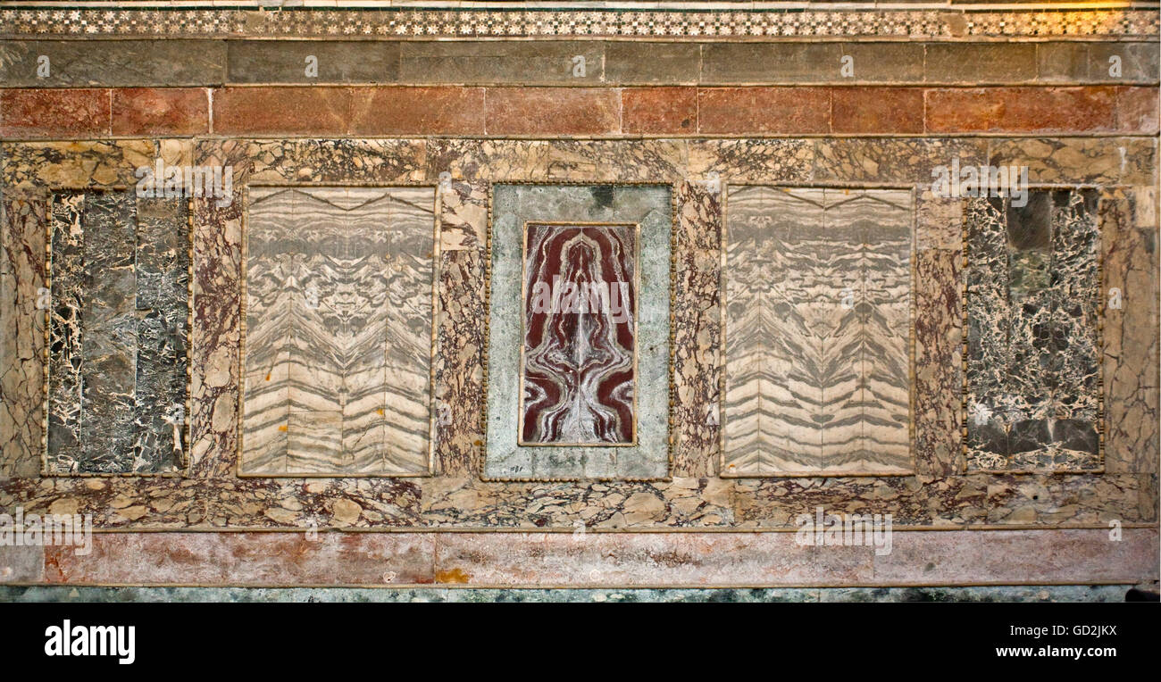 fine arts, Byzantine Empire, marble fleece in the Chora Church, Kariye Muezesi, Istanbul, Artist's Copyright has not to be cleared Stock Photo
