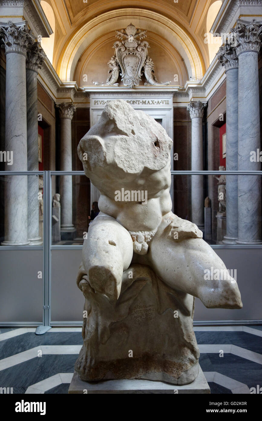 The Belvedere Torso sculpture in the Museo Pio-Clementino, Vatican Museum,  Rome, Italy Stock Photo - Alamy