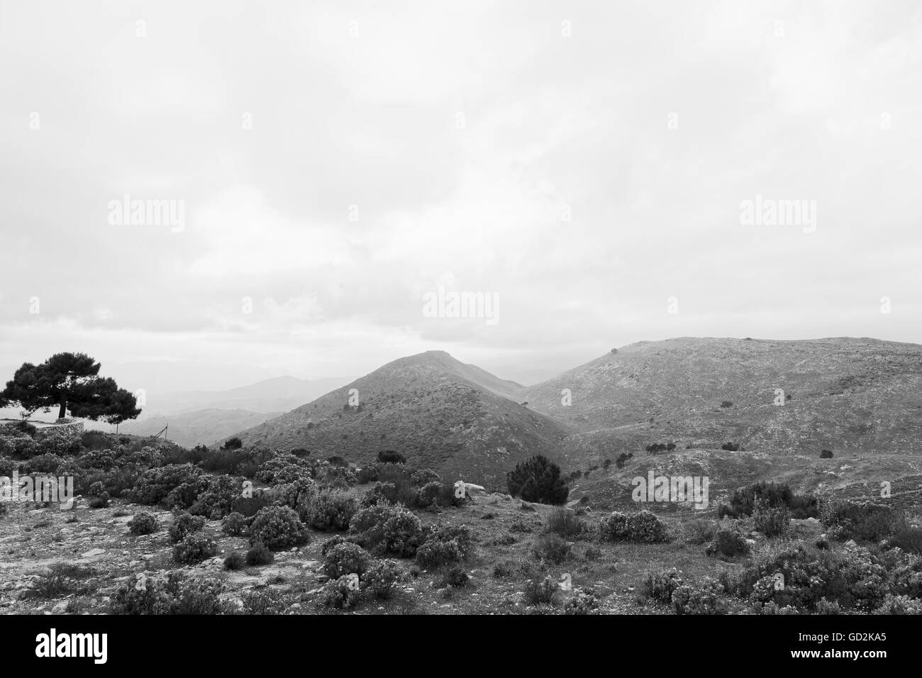 Marbella landscape Black and White Stock Photos & Images - Alamy